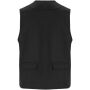 Venera 200 g/m2 werkvest met V-hals en meerdere zakken - Zwart - 3XL