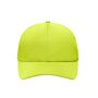 6 Panel Sport Mesh Cap bright yellow one size