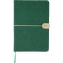 Gerecycled vilt notitieboek (A5) Dario groen
