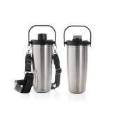 Avira Ayala RCS R-RVS duosip afsluitbare crossbody tumbler, zilver