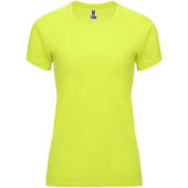 Bahrain kortärmad funktions T-shirt för dam - Fluor Yellow - S