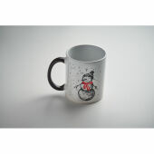 FESTIMUG - Keramische kerst mok 300ml - Zwart/Rood