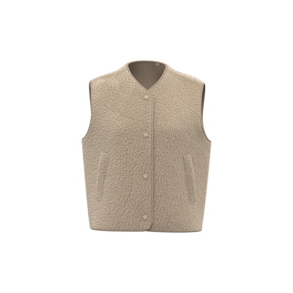 Mouwloos sherpa damesjasje Wet Sand XL Mouwloos sherpa damesjasje Wet Sand XL