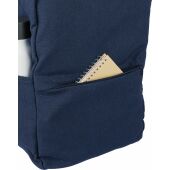 Gerecyclede polycotton (330 gsm) rugzak Seraphina blauw