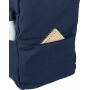 Gerecyclede polycotton (330 gsm) rugzak Seraphina blauw