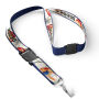 Afneembare polyester keycord met gesublimeerde satijnen overlay