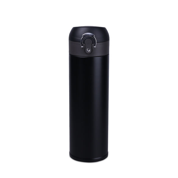 Thermische beker Mars 420ml zwart/staal / staalgrijs