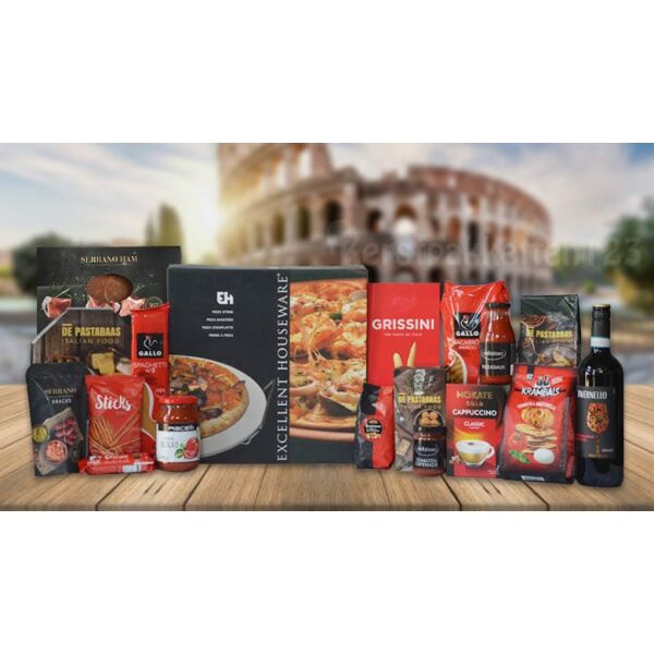 Kerstpakket Italiaanse pizza voor thuis Kerstpakket Italiaanse pizza voor thuis