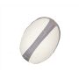 ZIPPIE RUGBY BALL, WHITE / GREY, M, MUMBLES