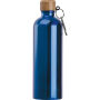 Drinkfles van rvs met karabijnhaak, 750 ml
