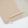 Recycled Felt & Apple Leather Laptop Sleeve Plus 14"
