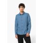 Herenoverhemd Denim Chambray Blue M
