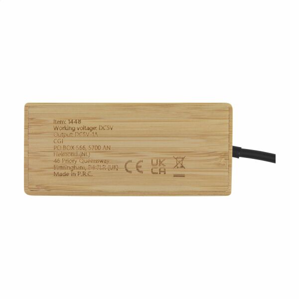 Fyra Bamboo Hub - brun bois Fyra Bamboo Hub - brun bois