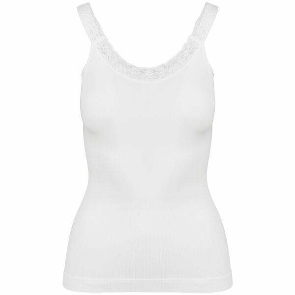Débardeur écoresponsable sans couture avec dentelle Black XL/XXL Débardeur écoresponsable sans couture avec dentelle Black XL/XXL