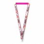 Polyester keycord met gesublimeerde satijnen overlay