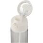 Theron 700 ml RCS-waterfles van gerecycled plastic met een deksel met dubbele functie en een uitklapbaar rietje - Transparant helder Theron 700 ml RCS-waterfles van gerecycled plastic met een deksel met dubbele functie en een uitklapbaar rietje - Transparant helder