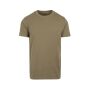 ROUND NECK T-SHIRT, OLIVE, 5XL, BUILD YOUR BRAND