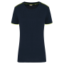 Dames-T-shirt Day To Day korte mouwen Navy / Fluorescent Yellow XXL Dames-T-shirt Day To Day korte mouwen Navy / Fluorescent Yellow XXL