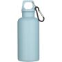 Oregon 400 ml solid colour RCS recycled plastic water bottle with carabiner - Cloud Blue Oregon 400 ml solid colour RCS recycled plastic water bottle with carabiner - Cloud Blue