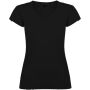 Victoria damesshirt met V-hals en korte mouwen - Zwart - 3XL