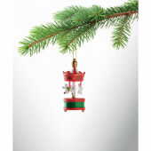 WHIRL - Houten carrousel ornament - Rood