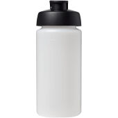 Baseline® Plus grip 500 ml sportfles met flipcapdeksel - Transparent/Zwart Baseline® Plus grip 500 ml sportfles met flipcapdeksel - Transparent/Zwart