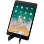 Buna opvouwbare standaard voor tablet en telefoon van gerecycled plastic - Zwart