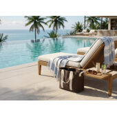 BEAU AWARE™ strandtas van 400gsm gerecycled canvas, bruin BEAU AWARE™ strandtas van 400gsm gerecycled canvas, bruin