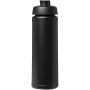 Baseline Rise 750 ml drinkfles met klapdeksel - Zwart/Zwart
