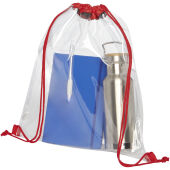Lancaster transparante premium rugzak 5L - Rood/Transparant