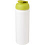 Baseline® Plus grip 750 ml sportfles met flipcapdeksel - Wit/Lime