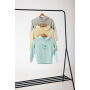 IQONIQ Yengo kids recycled katoen hoodie met steekzakken, crushed mint (34)