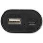 Aluminium 2-in-1 powerbank Letitia zwart