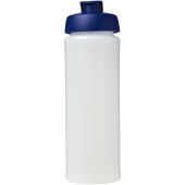 Baseline® Plus grip 750 ml sportfles met flipcapdeksel - Transparent/Blauw
