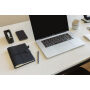 Daily Notes Binder 3-in-1 hervulbaar PU notitieboek, zwart