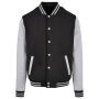 Basic College Jacket black/heather grey XS