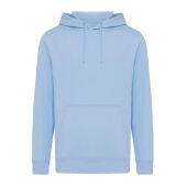 Iqoniq Rila lichtgewicht gerecycled katoen hoodie, sky blue (M)