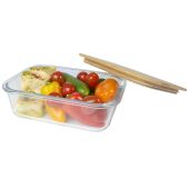 Roby glazen lunchtrommel met bamboe deksel - Heather groen