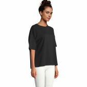 BOXY WOMEN - BOXY OVERSIZE T-SHIRT DAMES - XS - Diep Zwart
