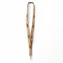 Zeefdruk lanyard van kurk en polyester
