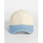 Contrast Peak Low Profile Vintage Cap - Natural/Vintage Light Blue - One Size Contrast Peak Low Profile Vintage Cap - Natural/Vintage Light Blue - One Size