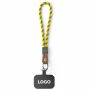 Sleutelhanger & telefoonhouder met koord met leren uiteinde Sleutelhanger & telefoonhouder met koord met leren uiteinde