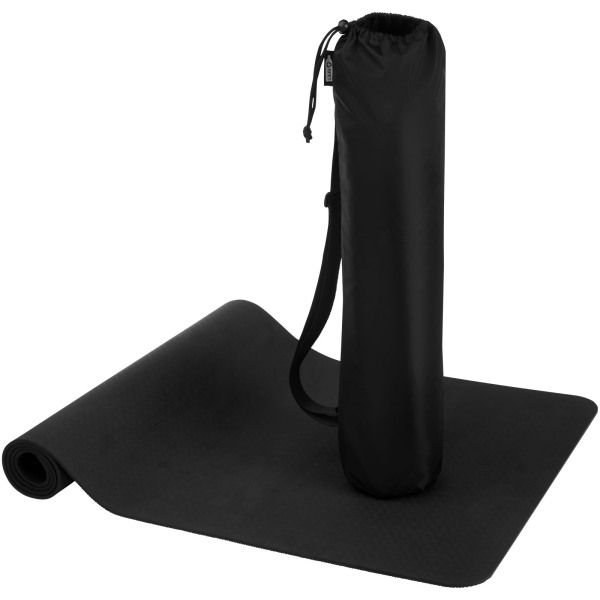 Virabha recycled TPE yoga mat - Solid black