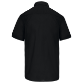 Overhemd in onderhoudsvriendelijk polykatoen-popeline korte mouwen heren Black XL Overhemd in onderhoudsvriendelijk polykatoen-popeline korte mouwen heren Black XL