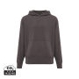 IQONIQ Yoho gerecycled katoen relaxed hoodie, antraciet (XXS)