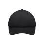 5 Panel Polyester Mesh Cap for Kids black/black one size