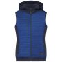 Ladies' Padded Hybrid Vest royal melange/navy S Ladies' Padded Hybrid Vest royal melange/navy S