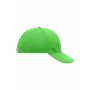 6 Panel Cap Laminated lime green one size