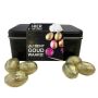 Geschenkblik met 400 gram gouden paaseitjes