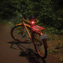 Lumino RCS rplastic USB-oplaadbare fietslamp set, zwart